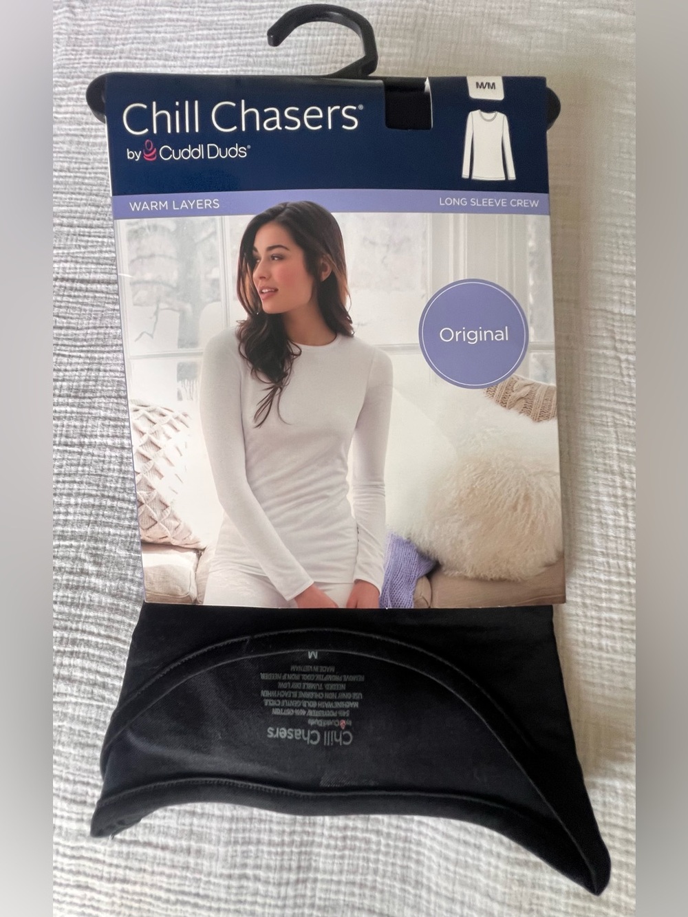 🥶 Cuddl Duds Chill Chasers Long Sleeve Crew - Black
